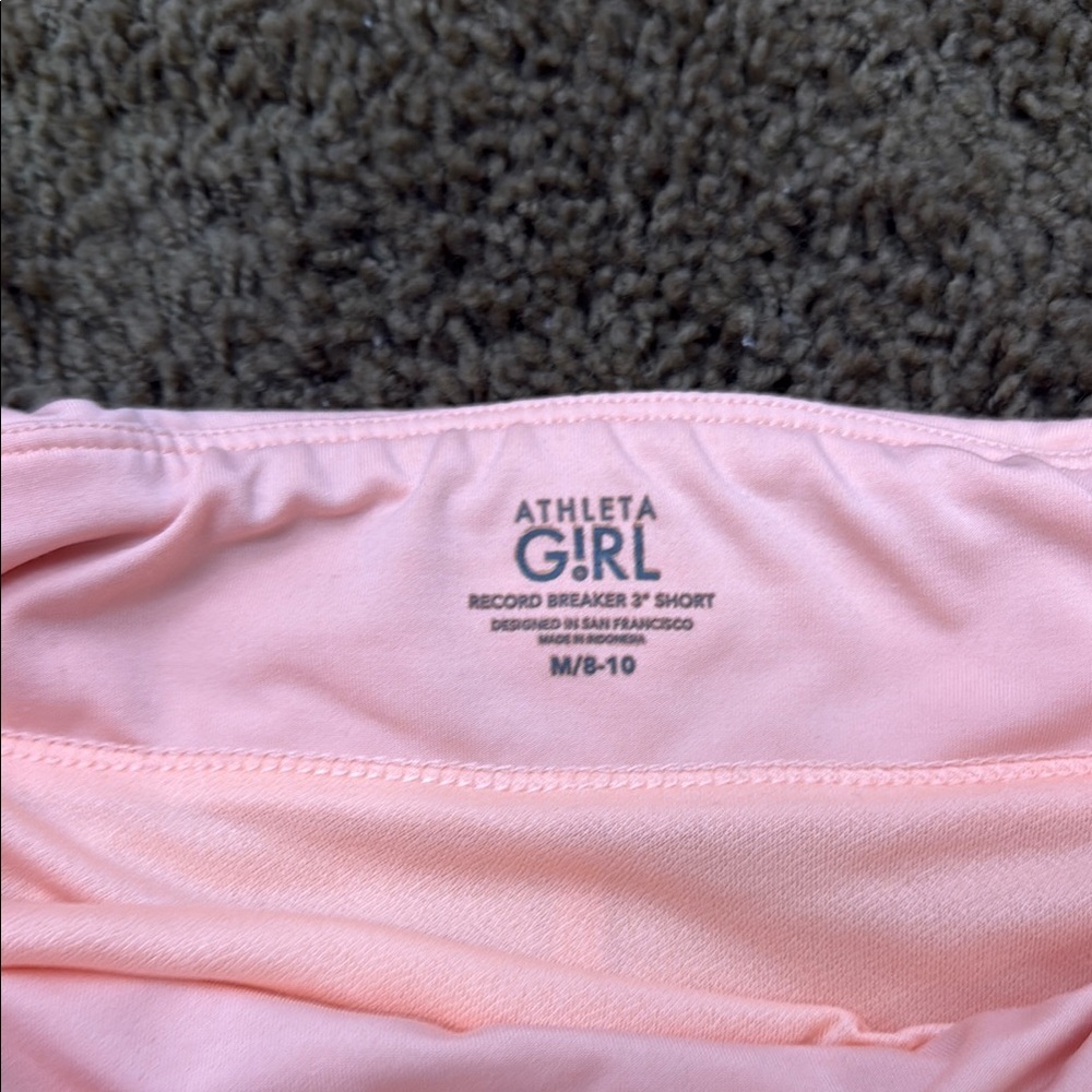 Athleta girls peach Athletic Shorts for girls - Picture 2 of 8